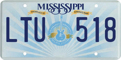MS license plate LTU518