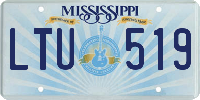 MS license plate LTU519