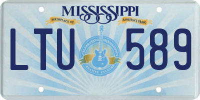 MS license plate LTU589