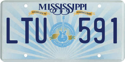 MS license plate LTU591