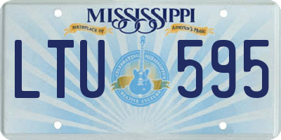MS license plate LTU595
