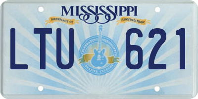 MS license plate LTU621