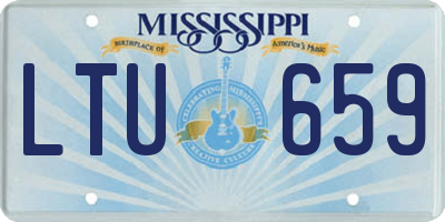 MS license plate LTU659