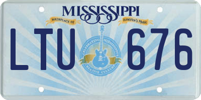 MS license plate LTU676