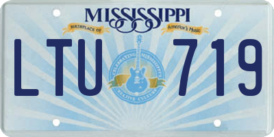 MS license plate LTU719