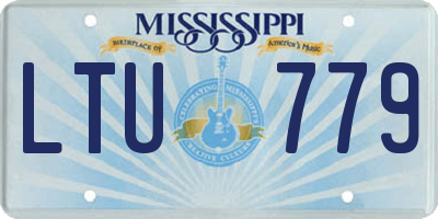 MS license plate LTU779