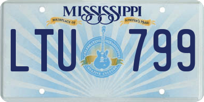 MS license plate LTU799