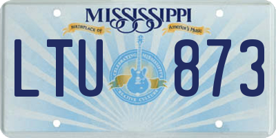 MS license plate LTU873
