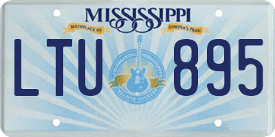 MS license plate LTU895