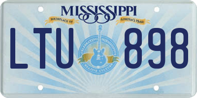 MS license plate LTU898