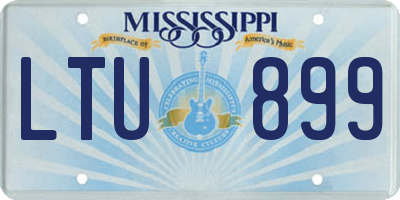 MS license plate LTU899