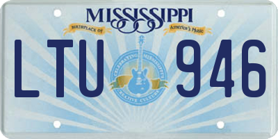 MS license plate LTU946