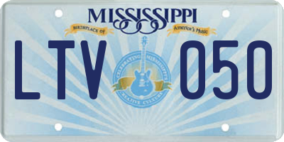 MS license plate LTV050