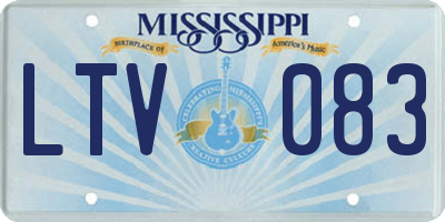 MS license plate LTV083