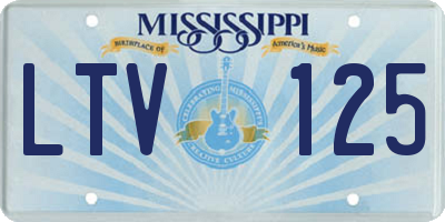 MS license plate LTV125