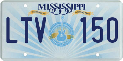 MS license plate LTV150