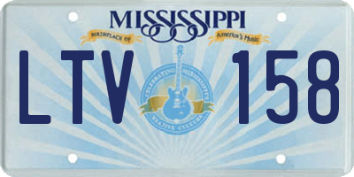 MS license plate LTV158