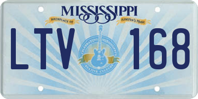 MS license plate LTV168