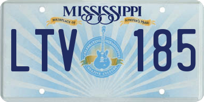 MS license plate LTV185