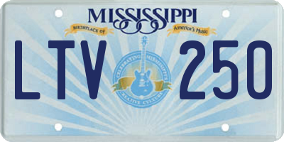 MS license plate LTV250