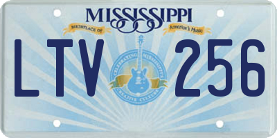MS license plate LTV256