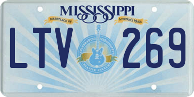 MS license plate LTV269