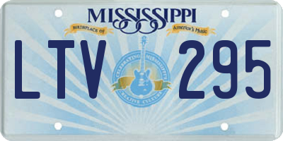 MS license plate LTV295