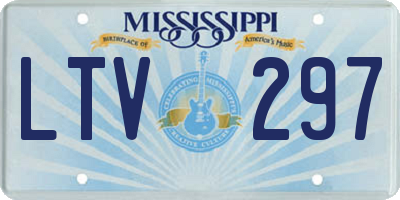 MS license plate LTV297