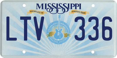 MS license plate LTV336