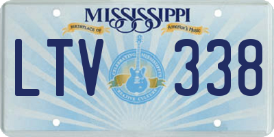 MS license plate LTV338