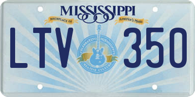 MS license plate LTV350