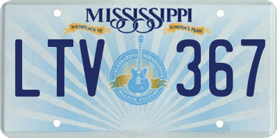 MS license plate LTV367