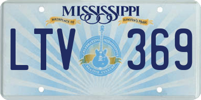 MS license plate LTV369
