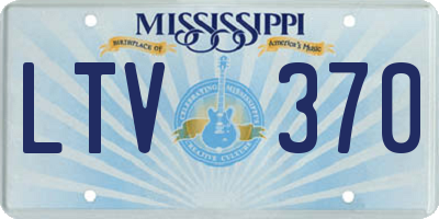 MS license plate LTV370
