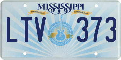 MS license plate LTV373
