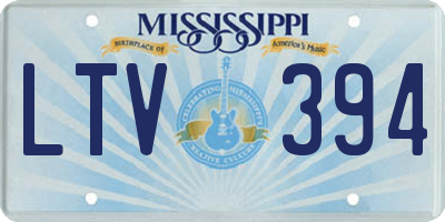 MS license plate LTV394