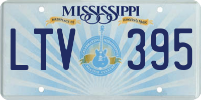 MS license plate LTV395