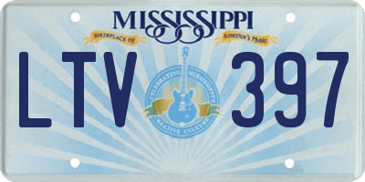 MS license plate LTV397