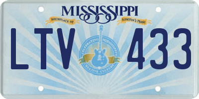 MS license plate LTV433