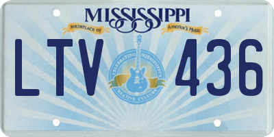 MS license plate LTV436