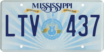MS license plate LTV437