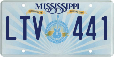 MS license plate LTV441
