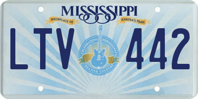 MS license plate LTV442