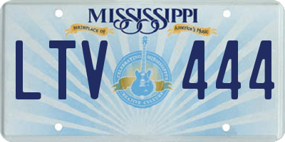MS license plate LTV444