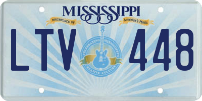MS license plate LTV448