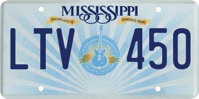 MS license plate LTV450