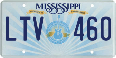 MS license plate LTV460