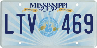 MS license plate LTV469