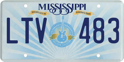 MS license plate LTV483