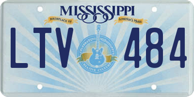 MS license plate LTV484